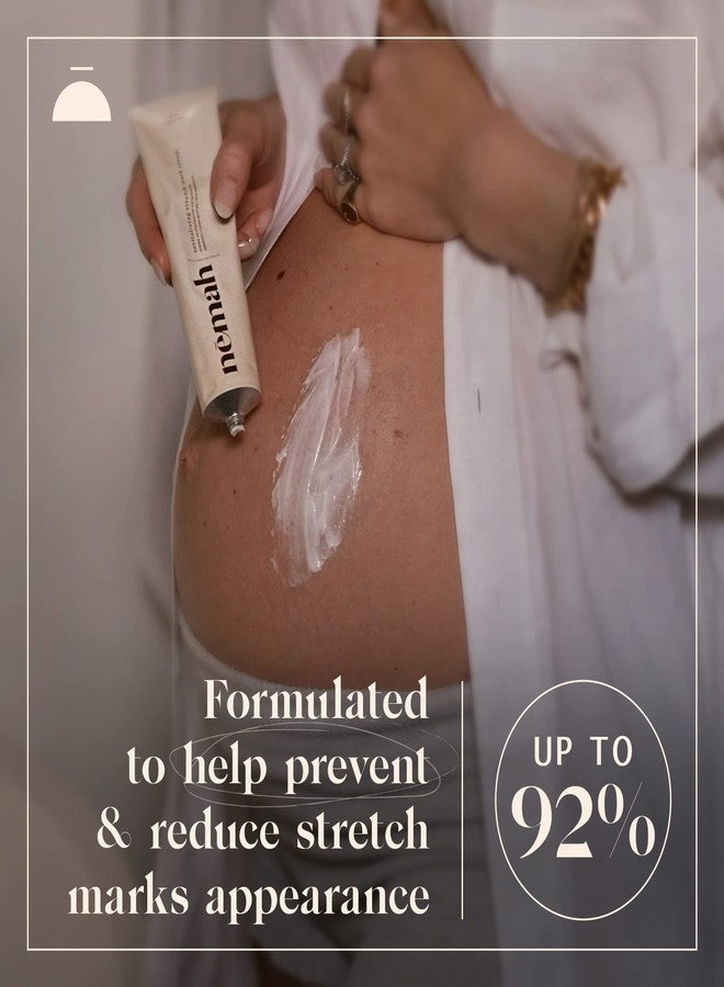 Nemah - Stretch Mark Cream for Pregnancy - Pregnancy Stretch Mark Prevention & Reduction, Postpartum Stretch Mark Cream with Vanistryl, Shea Butter, & Macadamia Oil - Vegan & Cruelty-Free - 3.5 oz. - Image 4